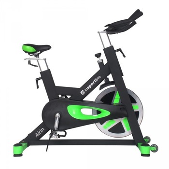 Bicicleta indoor cycling inSPORTline Airin/negru-verde Bicicleta indoor cycling inSPORTline Airin/negru-verde