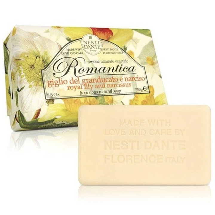 Nesti Dante Romantica szappan Natural Soap Lily & Narcissus 250 g