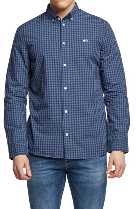 Camasa Barbati, Regular Fit, Tommy Jeans, Albastra, Albastru, S