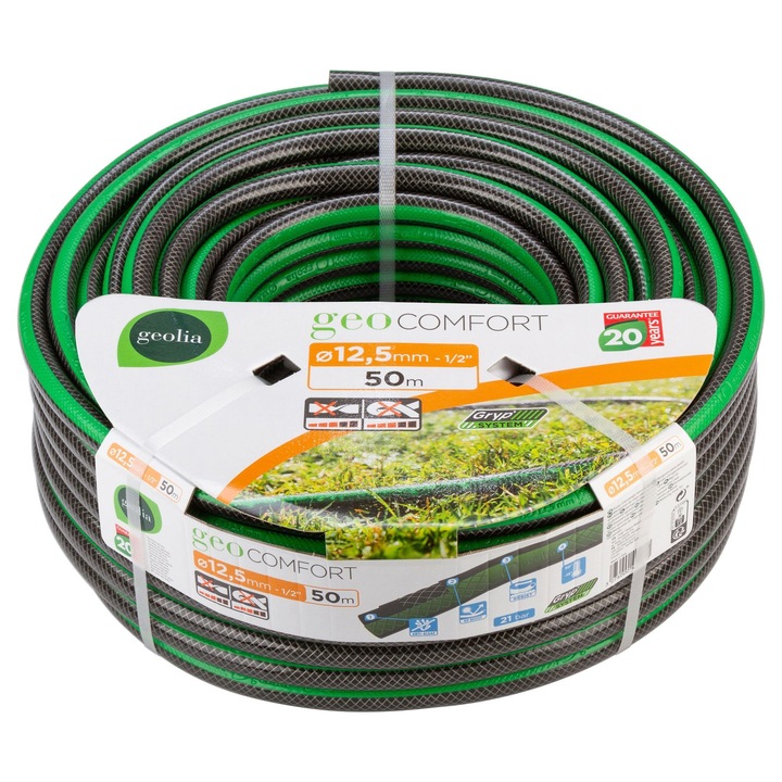 Geolia Comfort kerti tömlő, Ø 12,5 mm, 7 bar, L 50 m