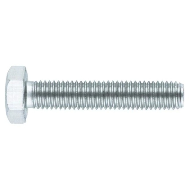 933 hatlapfejű csavarkészlet, Gr.8.8 acél, horganyzott Teljes menet = 20L = 120 mm