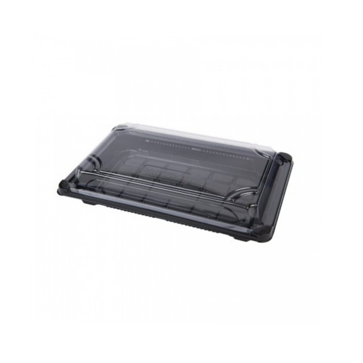 Set caserole pentru sushi cu capac, 400 buc, dimensiune 16x9x2 cm