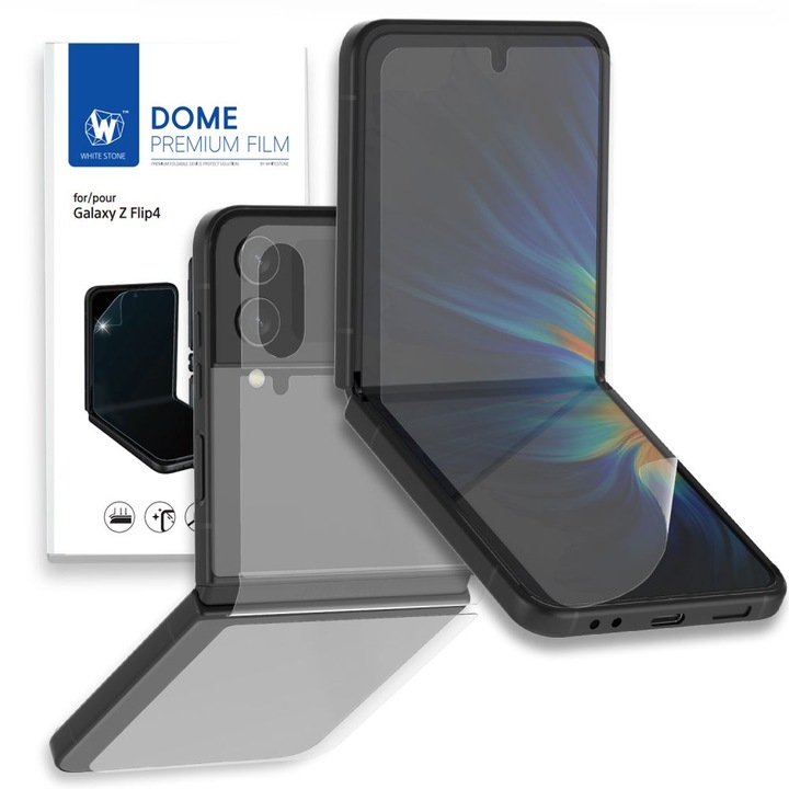 Протектор Whitestone Premium Film, 5 броя за Samsung Galaxy Z Flip 4, Прозрачен