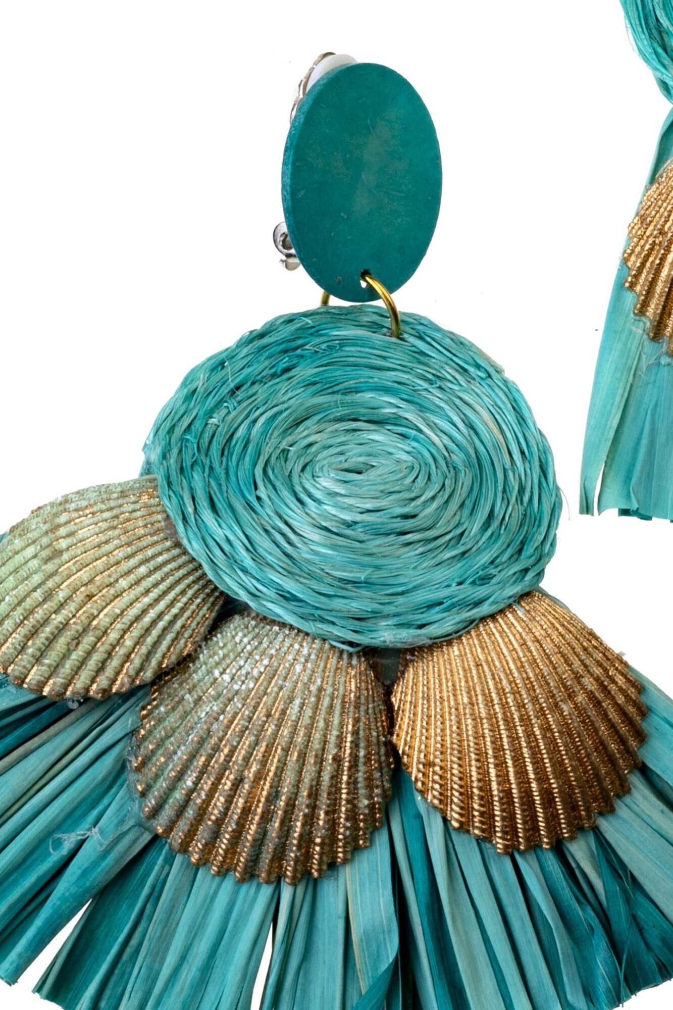 Cercei, Gloria Maris Handmade, Paie342 Verde, 9 cm eMAG.ro