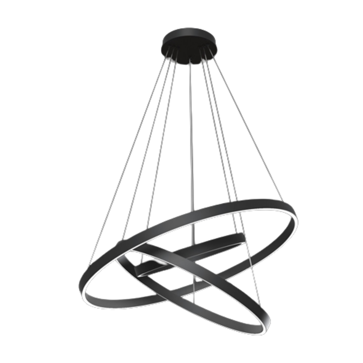 Lustra LED Circles, 88 W, 50 cm