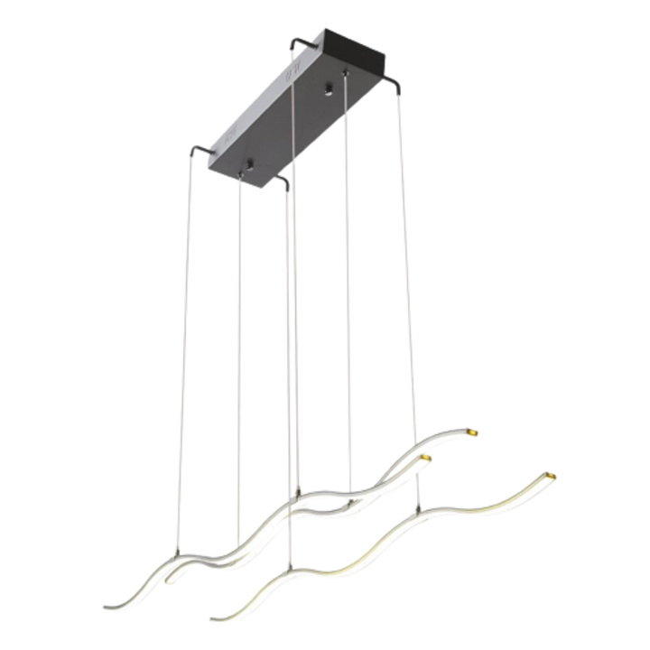 Lustra LED Wave, 60 W, 3 surse de lumina, 79x100 cm