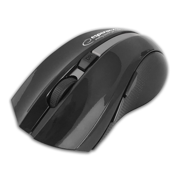 Безжична оптична мишка, 6D, Bluetooth v.5.0, Esperanza Virgo 94664, 120 x 70 x 40 mm, 1600 DPI, черно със сиво