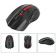 Mouse optic fara fir, 6D, Bluetooth v.5.0, Esperanza Virgo 94662, 120 x 70 x 40 mm, 1600 DPI, negru cu rosu 1600 dpi Negru