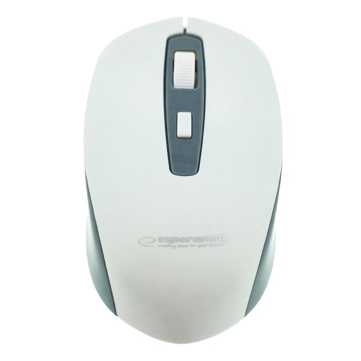 Mouse optic fara fir, 4D, Bluetooth v.5.0, Esperanza Sargas 94668, 105 x 60 x 35 mm, 1600 DPI, alb cu gri 1600 dpi Alb
