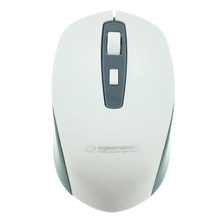 Безжична оптична мишка, 4D, Bluetooth v.5.0, Esperanza Sargas 94668, 105 x 60 x 35 mm, 1600 DPI, бяло със сиво