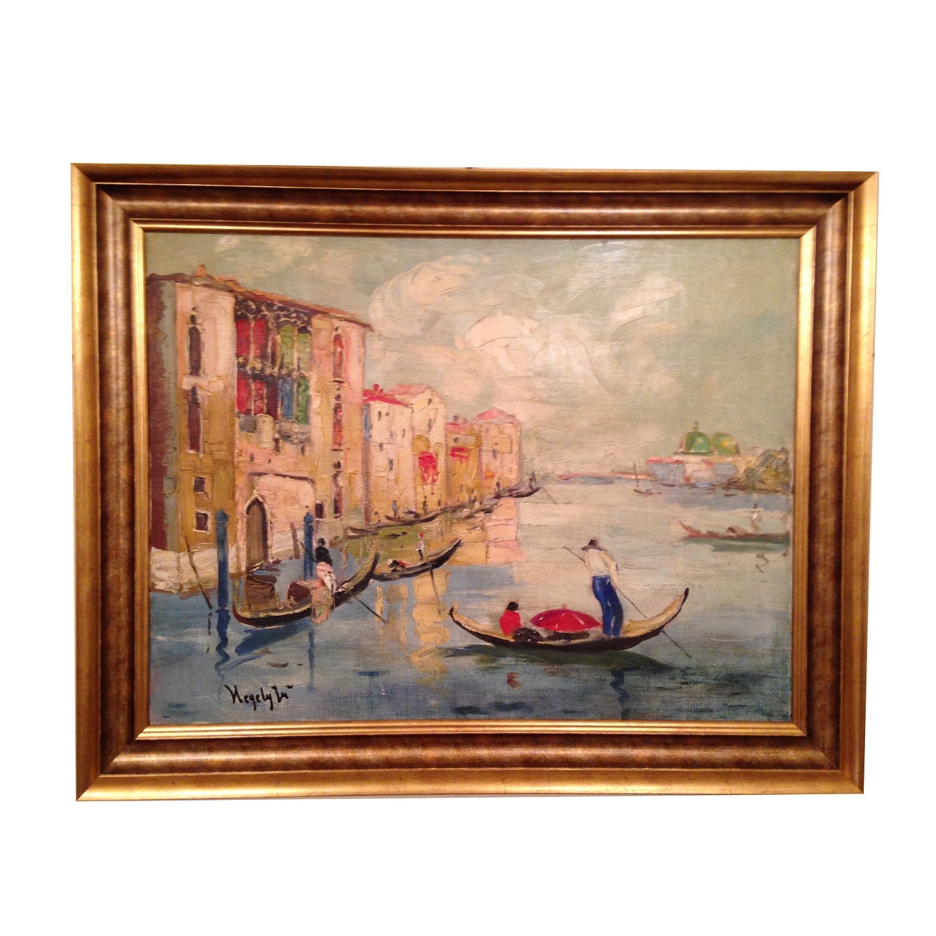 Gondolier la Venetia - Rudolf Negely