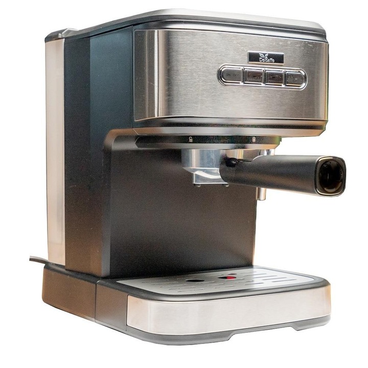 Espressor cu pompa DelCaffe Espresso & Cappuccino ROBUSTA, 850 W, 20 bar, 1.5 l, Inox