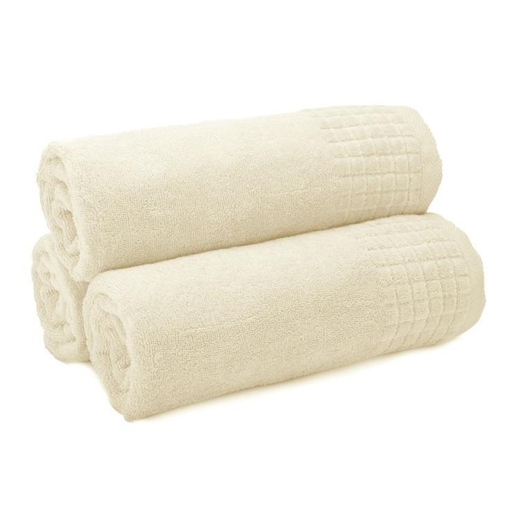 Fürdőtörölköző Larisa 50x100 krém