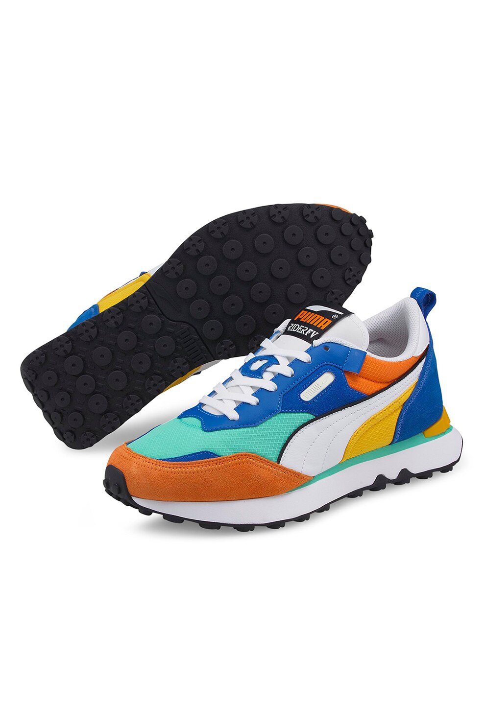 Puma, Pantofi sport cu model colorblock Rider Future Vintage ...