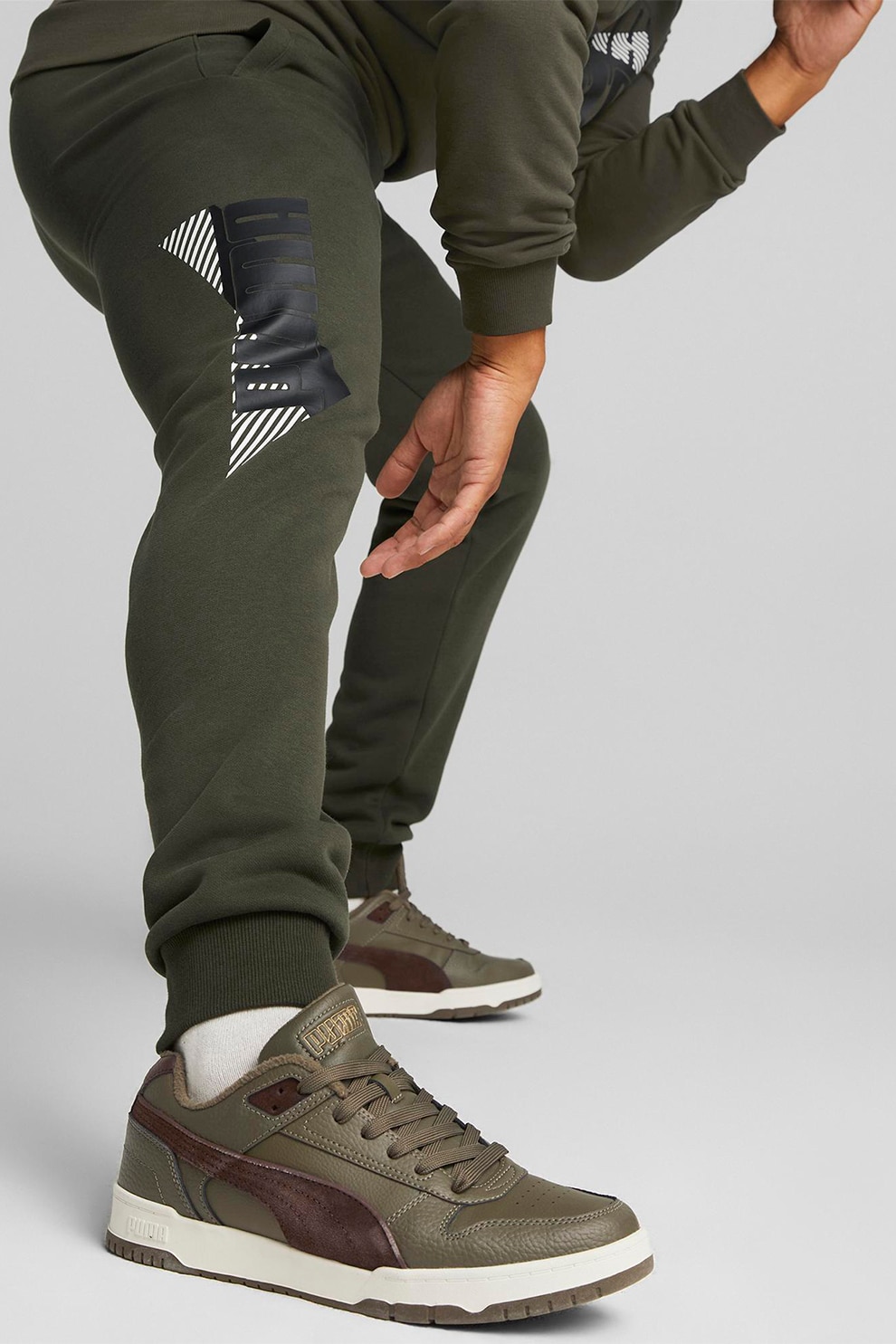 pantaloni puma verde