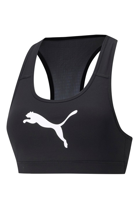 Puma, Тренировъчно бюстие 4Keeps със средна поддръжка, Бял/Черен