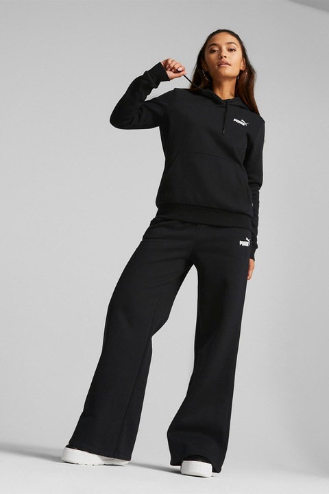 Puma, Hanorac regular fit cu buzunar kangaroo Essentials, Negru