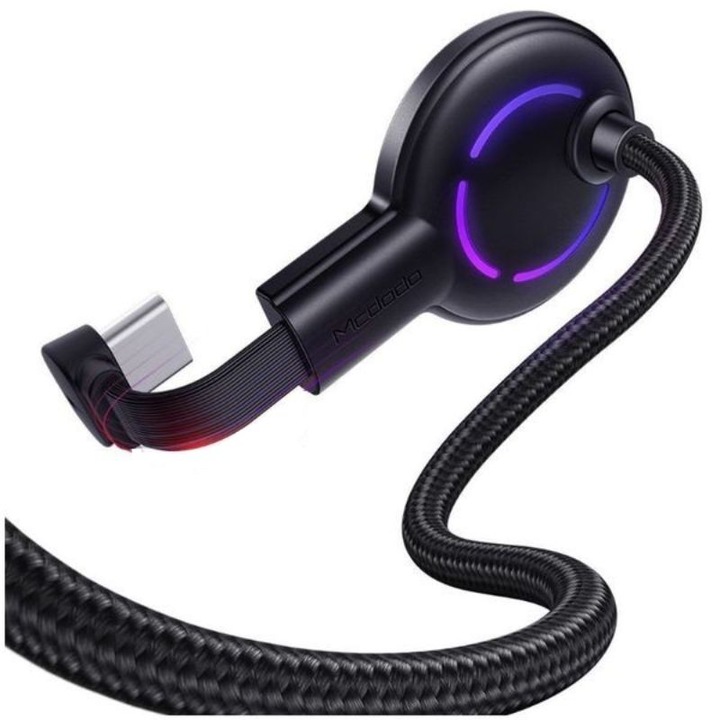 Cablu Mcdodo Razer Series Gaming Type-C, Black, 2A, 1.2m