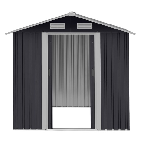 Magazie unelte, Outsunny, Metal/Otel, Negru