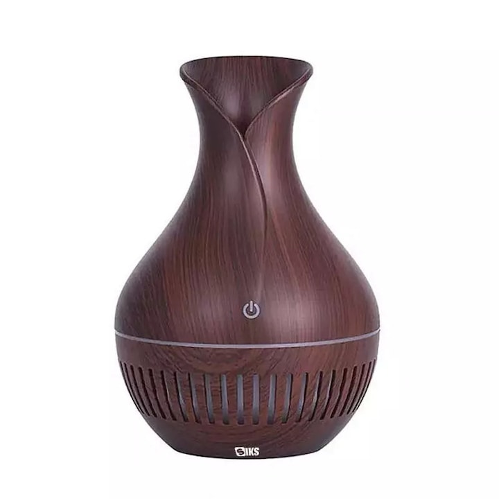 Umidificator ultrasunete SIKS, model linii, difuzor aroma, 150 ml, lemn deschis