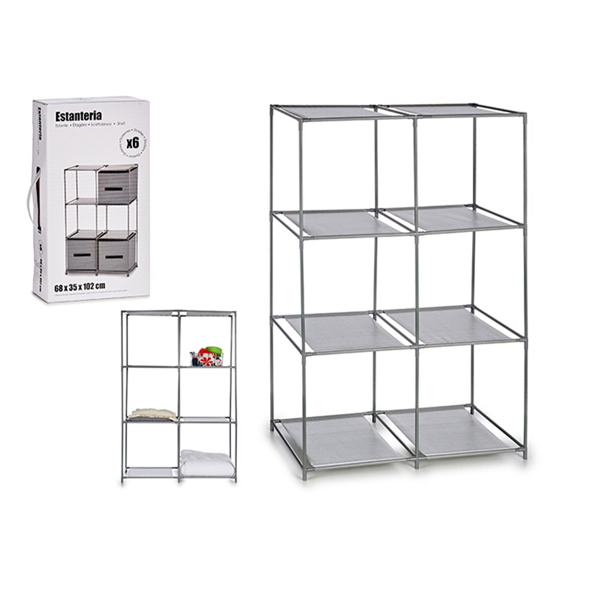 Органайзер, Пластмасова рамка, 6 отделения, 68 x 35 x 102 см - eMAG.bg