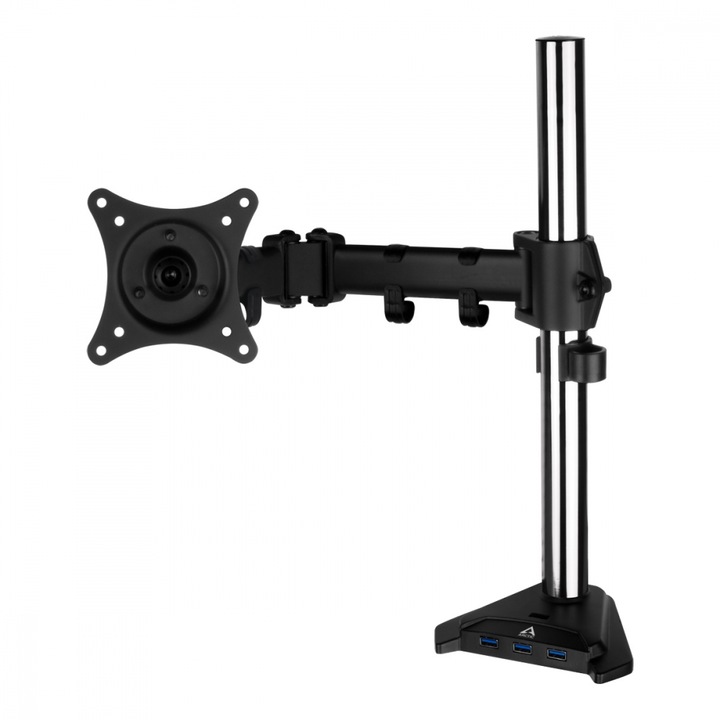 Настолен монитор ARCTIC Z1 Pro (Gen 3), Регулируем, До 49", 15 кг, USB 2.0 хъб, Черен