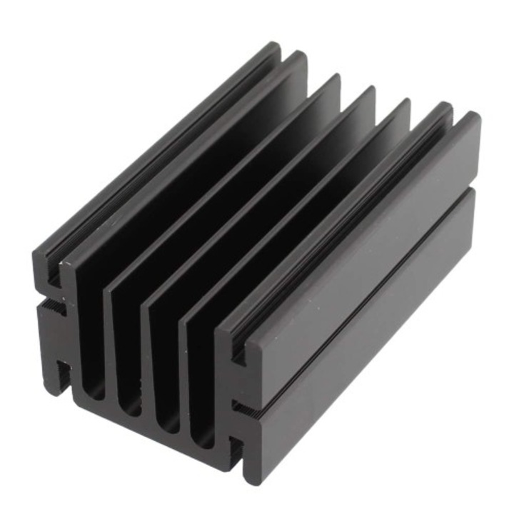Radiator extrudat, aluminiu, 75x46mm, neagra, FISCHER ELEKTRONIK, SK68-75SA, T137363