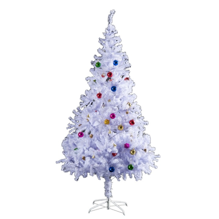 Ела, Homcom, PVC/Метал, Бяла