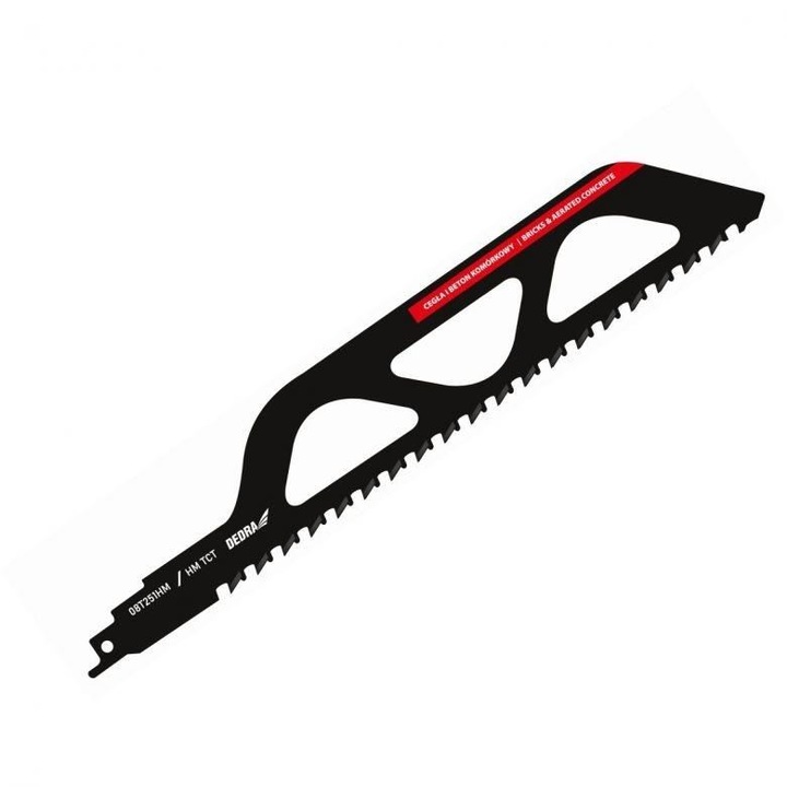 Нож, саблен трион, за клетъчен бетон, 2 TPI, 305 mm, Dedra