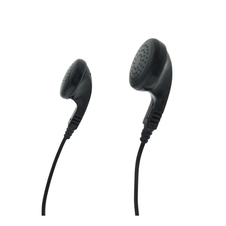 Стерео аудио слушалки, за поставяне в ухото, Titanum 91907, 3,5 мм жак конектор, кабел 115 см, черни