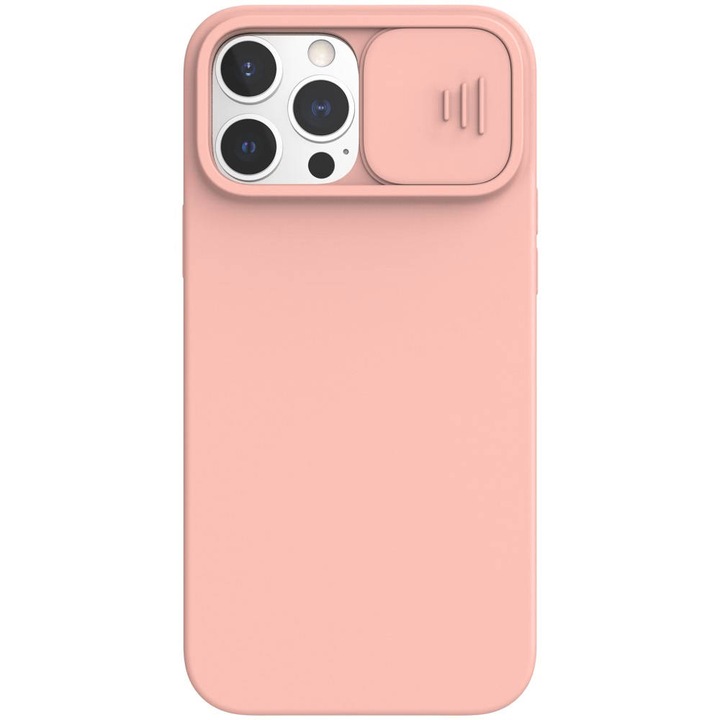 Husa de protectie Nexeri pentru iPhone 13 Pro Max, Silicon/Policarbonat, Roz