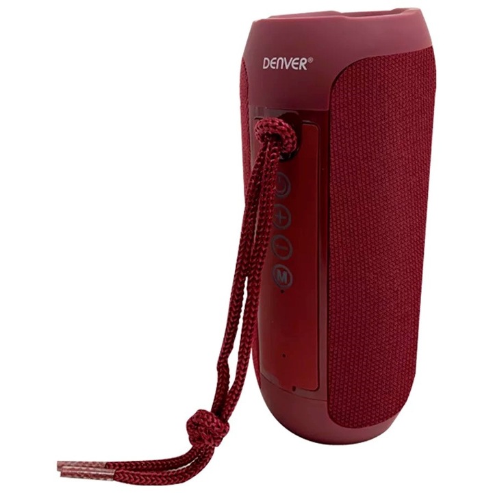 Difuzor portabil wireless Denver BTS-110 Bordeaux Difuzor Bluetooth