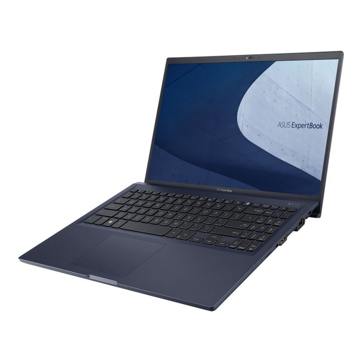 ASUS ExpertBook B1 B1500CEAE-BQ3394 Laptop, 15,6 hüvelykes, Intel Core i5-1135G7 4 C / 8 T, 3 GHz - 4,7 GHz, 12 MB gyorsítótár, 28 W, 16 GB RAM, 512 GB SSD, Intel Iris Xe, Free DOS