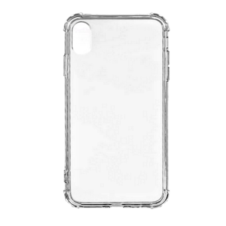 Anti Shock tok, Kompatibilis Apple iPhone XS / iPhone X készülékkel, Átlátszó, Prémium szilícium, Ellenállás, Atlas
