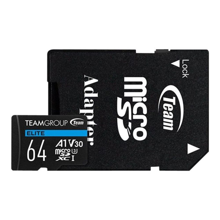Team Group microSDHC 64GB A1/V30 (TEAUSDX64GIV30A103)