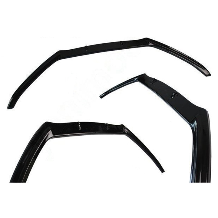 VW Scirocco Kompatibilis Egész Első Lökhárító Toldat, Tuning Készlet, Autó-Specifikus, Zongoralakk Fekete