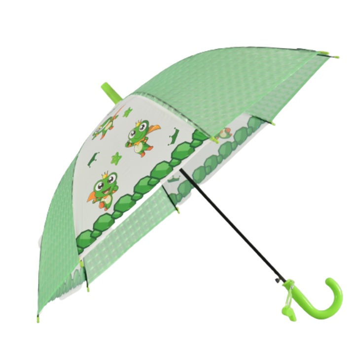 Gyermek esernyő 22223-7, átmérő 80 cm, poliészter, zöld