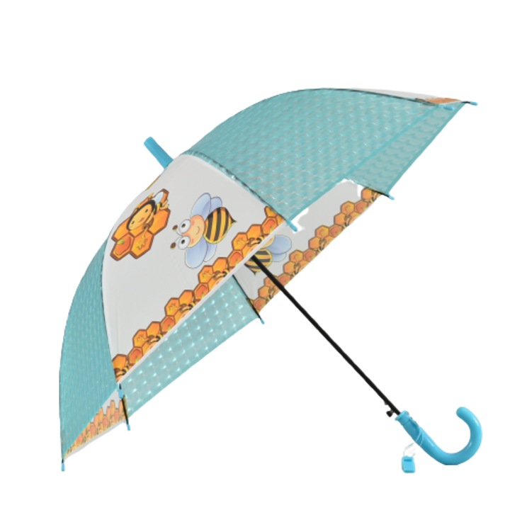 Gyermek esernyő 22223-4, átmérő 80 cm, poliészter, kék