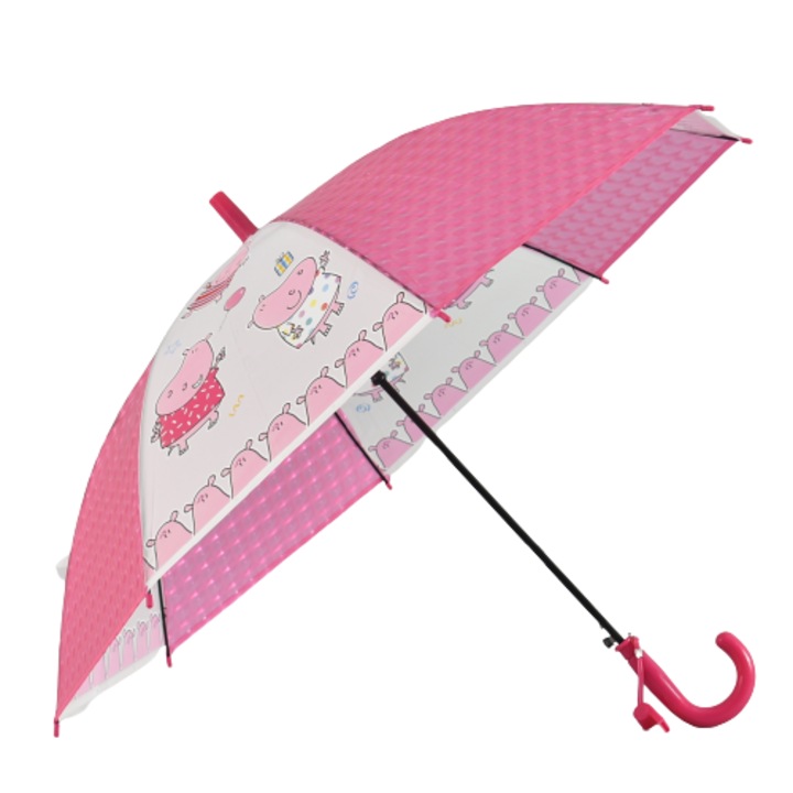 Gyermek esernyő 22223-3, átmérő 80 cm, poliészter, rózsaszín