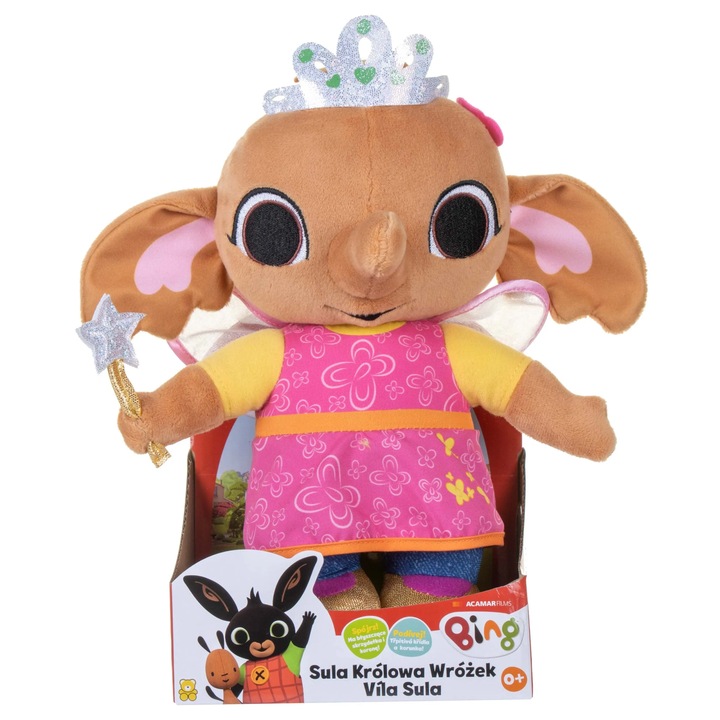 Mascota Golden Bear Sula - Regina zanelor, 23cm