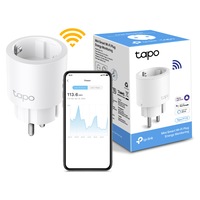 Priza inteligenta TP-Link Mini Tapo P115, Wi-Fi, monitorizare consum energie, voice control, 16A, compatible with Android / iOS, Amazon Alexa si Google Assistant, 220-240V, design compact, Alb