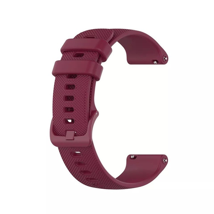 Szilikon szíj Smart Pulse Garmin Vivoactive 3S,4S okosórához 18 mm, Bordeaux
