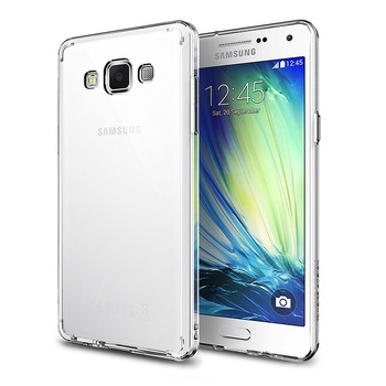 Husa de protectie ultraslim Samsung Galaxy A7, Silicon, Transparent Husa de protectie ultraslim Samsung Galaxy A7, Silicon, Transparent