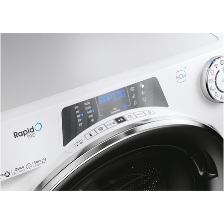 Пералня Candy Rapido Pro RP 596BWMBC/1-S, 9 кг, 1500 об/мин, Инверторен мотор, Wi-Fi, Бял