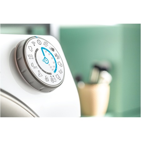 Masina de spalat rufe Candy Rapido Pro RP 596BWMBC/1-S, 14 kg, 1400 RPM, Clasa A, Motor Inverter, Quick&Clean Technology, Steam Hygiene+, WiFi/ hOn App, Easy Iron+, Alb