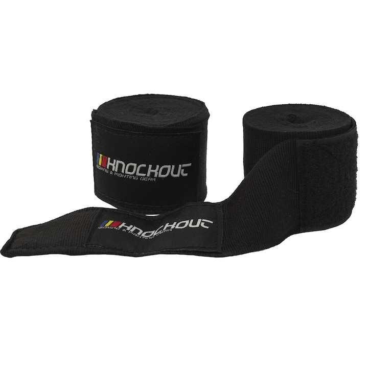 Bandaje Box Knockout 3m - Negru