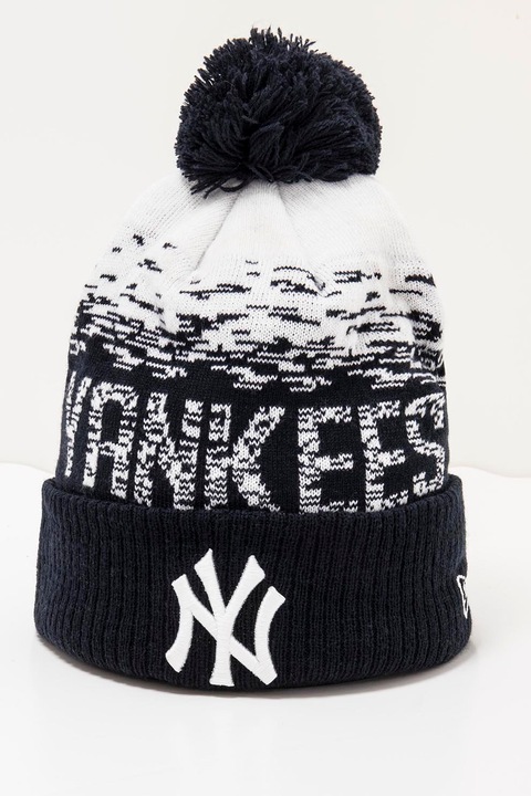 New Era, Шапка New York Yankees с помпон, Бял, Тъмносин, 56-62 CM