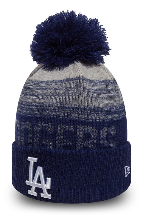 New Era, Caciula cu logo Pom, Alb fildes, Bleumarin, 56-62 CM