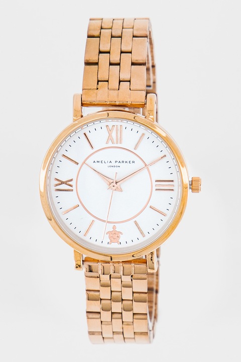 Amelia Parker, Кварцов часовник с лого, Златист