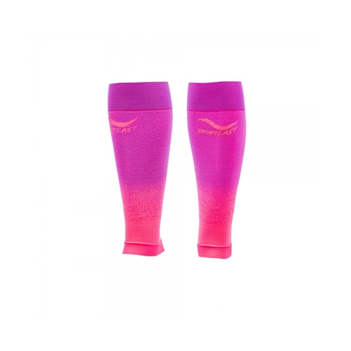 Jambiere de compresie pro Sportlast234, Violet/Coral